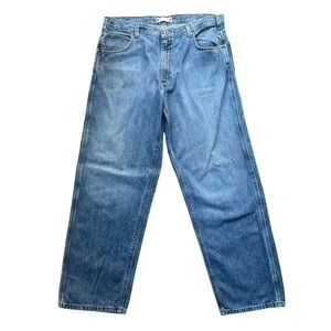 Vintage Carhartt Loose Fit Jeans Medium Wash Blue Denim B189 LVN 40x34‎